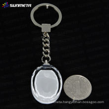 Sunmeta sublimation keychain, crystal keychain, manufacturer supply